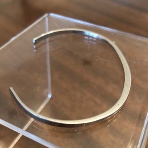 Vintage 1970s AVON Slender Touch Silver Tone Cuff Bracelet